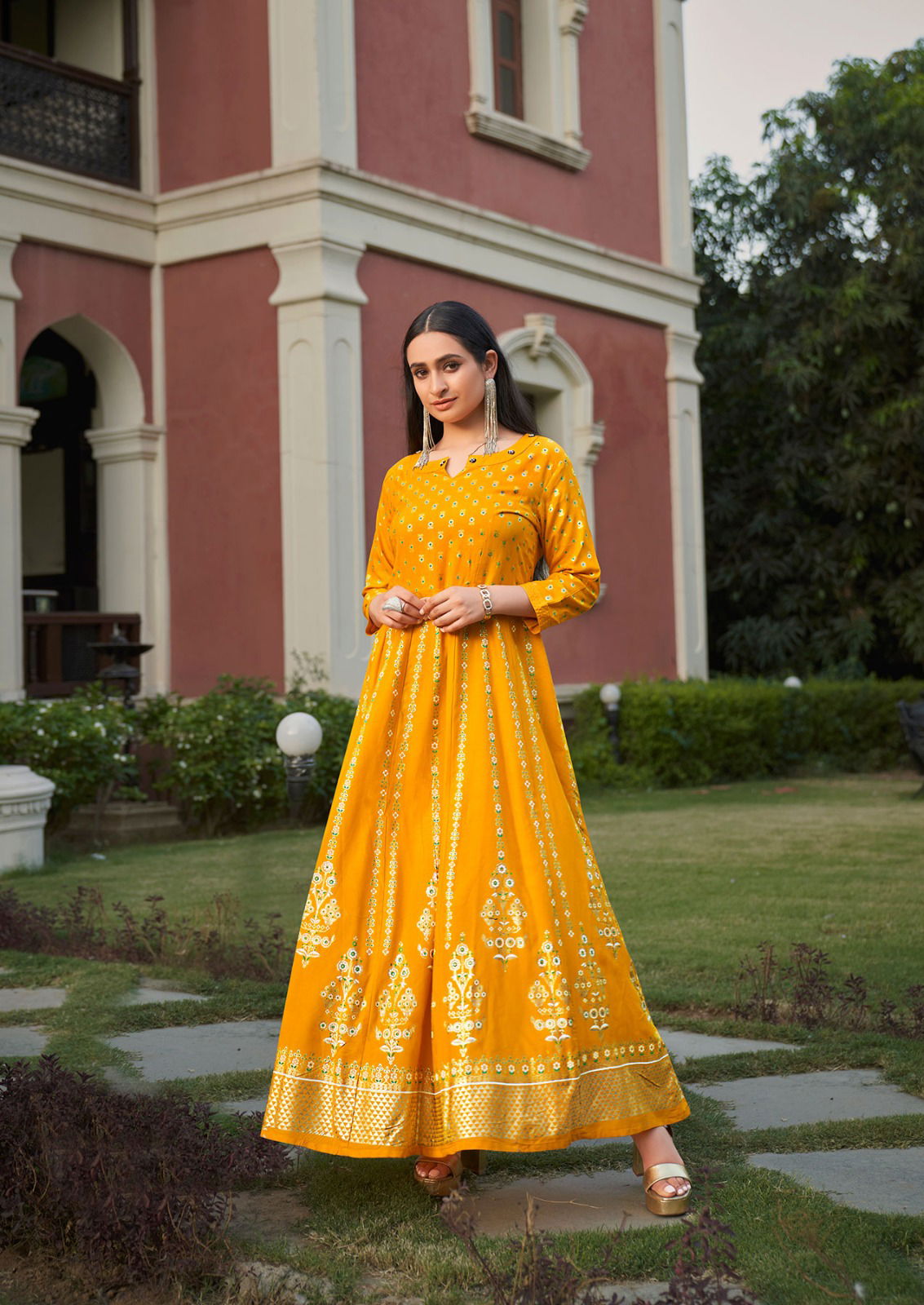 Rangmanch By Vitara Long Anarkali Kurtis Catalog
